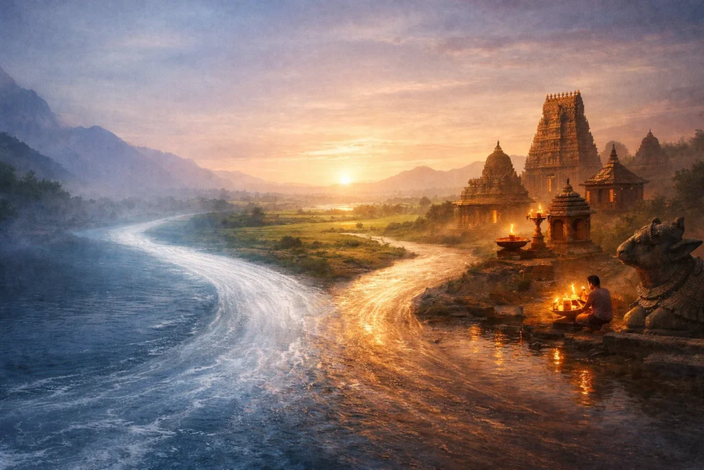 Symbolic merging of Advaita philosophy and Shaiva temple tradition in Tamil Nadu