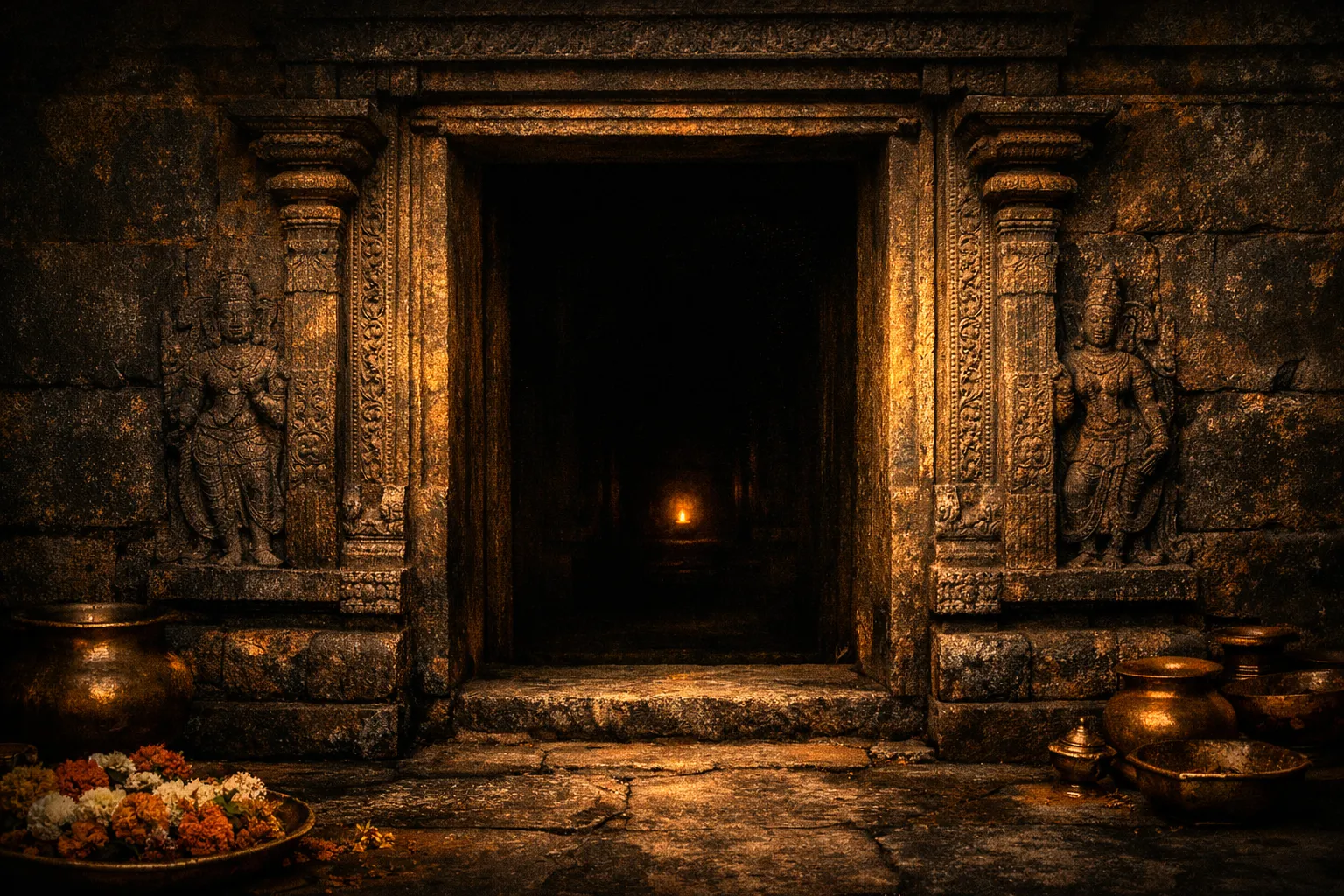 Garbhagriha doorway of an ancient Hindu temple — The Sacred Trails